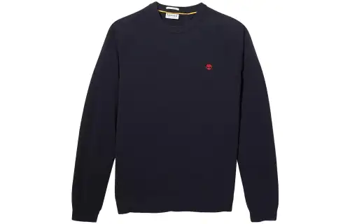 Timberland Sweaters Men's Dark Blue Crew Neck Moderate Other