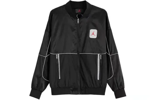Jordan Jackets Men's Black Baseball Collar Moderate Other