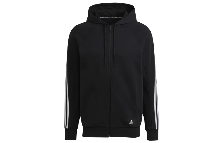 Adidas Jackets Men's Black Hooded Moderate Other