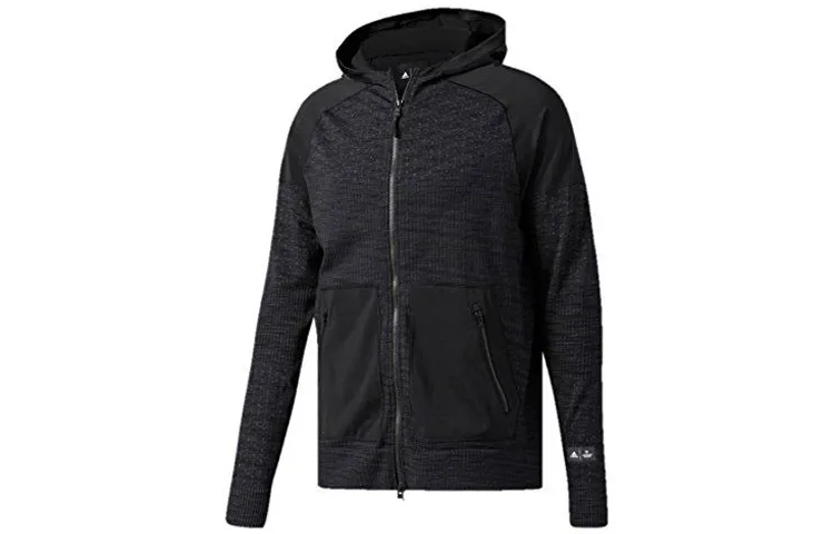 Adidas Jackets Men's Black Hooded Moderate Other