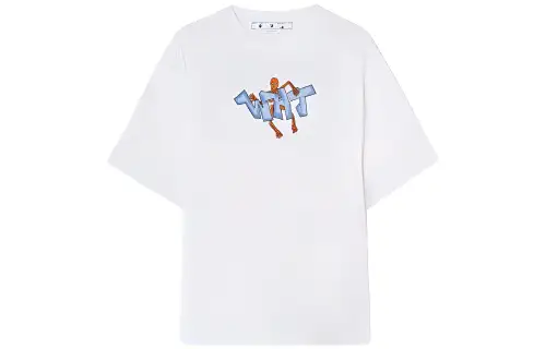 OFF WHITE Graff Wht Pupp Over Ska S/S Tee