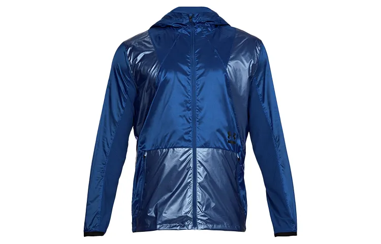 Under Armour Jackets Men's Blue Hooded Moderate Other