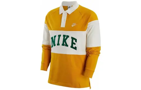 Nike Knitwear Men's Yellow Lapel Moderate Other
