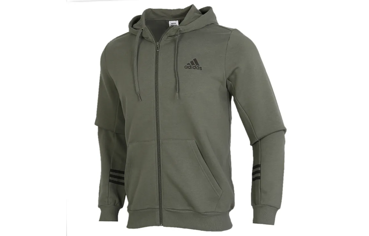 Adidas Jackets Men's Army Green Hooded Moderate Instructor