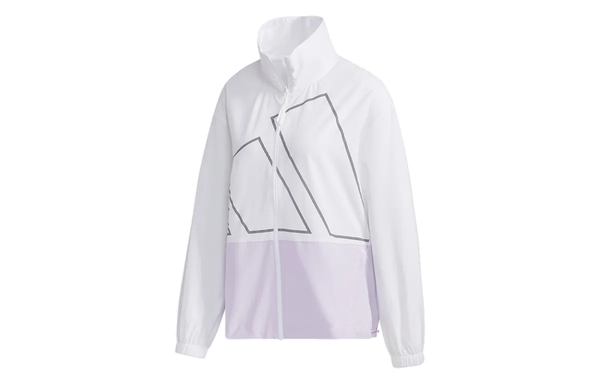 Adidas Jackets Women's White Stand Collar Moderate Other