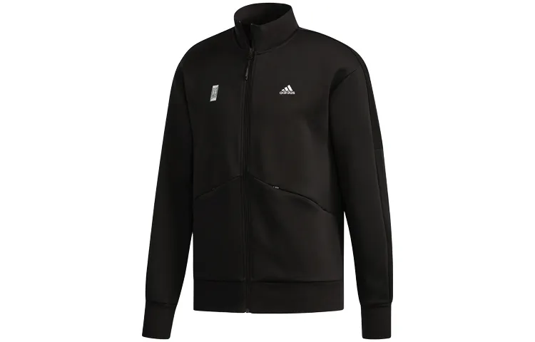 Adidas Wuji Series Jackets Men's Black Stand Collar Moderate Other