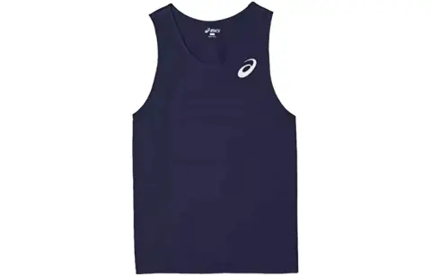 ASICS Running Tank Tops Men's Blue