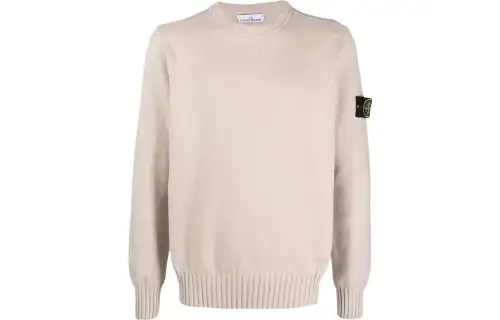 Stone Island Logo Patch Crewneck Jumper