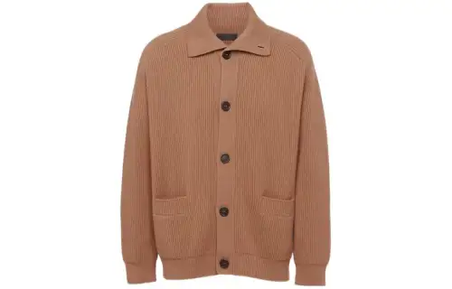 PRADA Ribbed knit Cashmere Cardigan