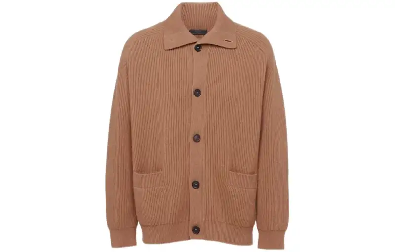 PRADA Ribbed knit Cashmere Cardigan