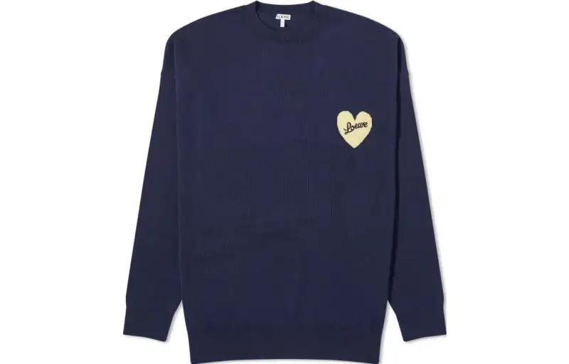 LOEWE Knitwear Men's Marine Blue Crew Neck Moderate Other