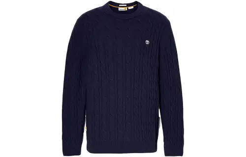 Timberland Sweaters Men's Dark Blue Crew Neck Moderate Other