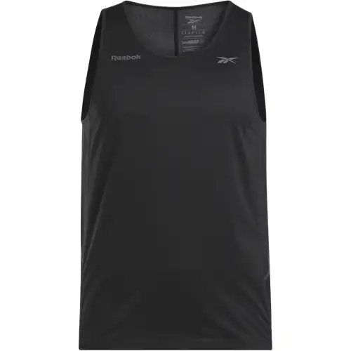 Reebok Tank Tops Men's Black Crew Neck Moderate Straight Fit