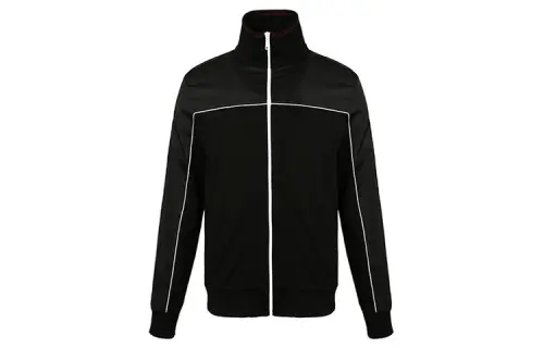 PRADA Jackets Men's Black Stand Collar Moderate Other