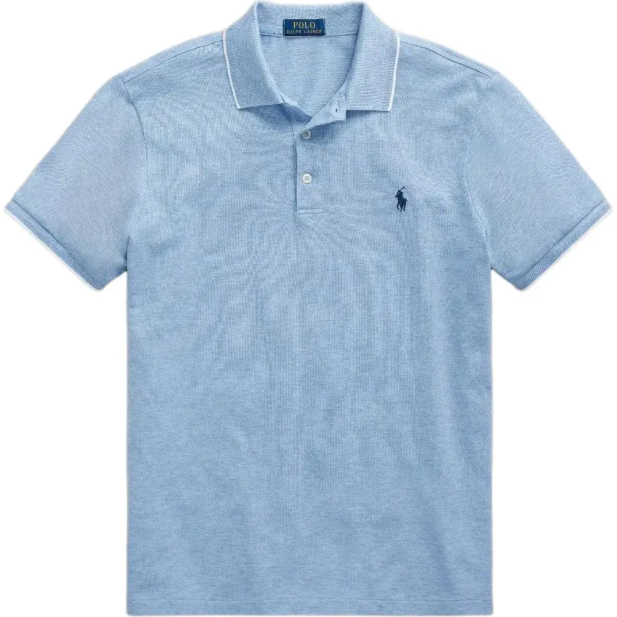 Polo Ralph Lauren Polo Shirt Custom Slim Fit Men's Island Blue