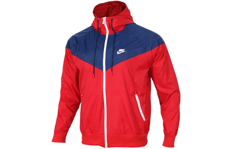Nike Jackets Men's Red Blue Hooded Moderate Other