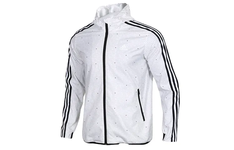Adidas Jackets Men's White Hooded Moderate Instructor