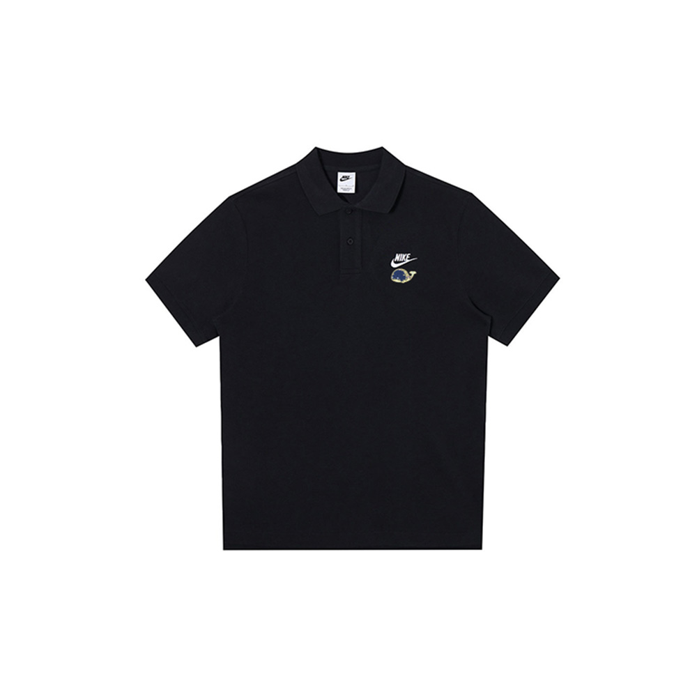 Nike, uniform, fresh black polo, custom-made, with short sleeve