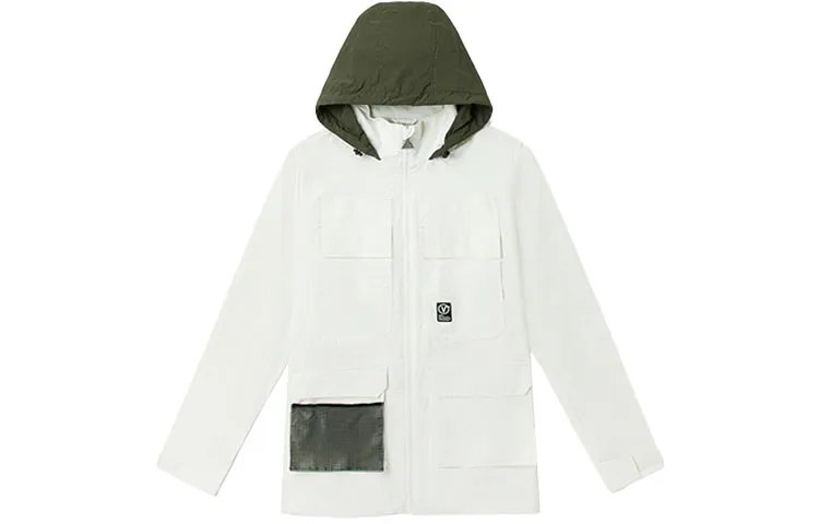 Vans Jackets Unisex Ecru Hooded (Non-detachable) Moderate Straight Fit