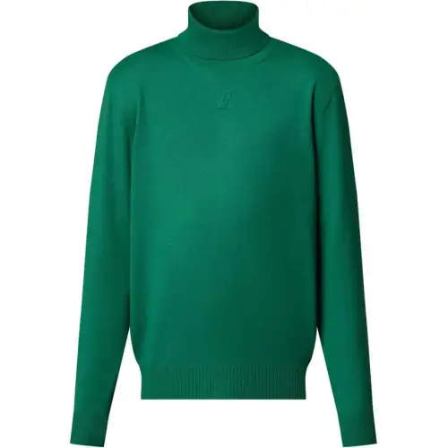 Lv 1A9GK8 Lv Embossed Cashmere Turtle Neck