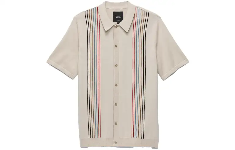 Vans Sweaters Men's Beige Lapel Moderate Cardigan
