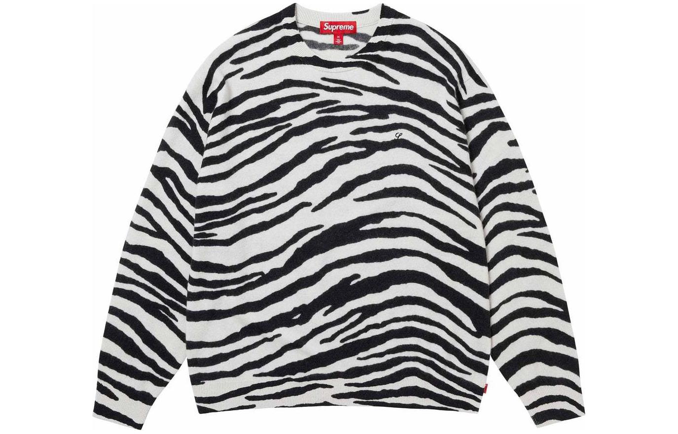 Supreme SS24 WEEK1 CASHMERE SWEATER round neck pullover, off shoulder, long sleeve American fashion cashmere sweater, same style for men and women