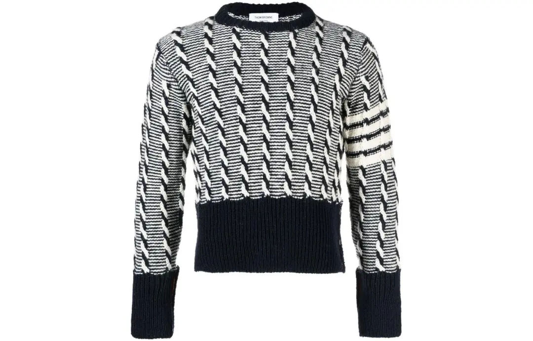THOM BROWNE Sweaters Men's Gray Crew Neck Moderate Other