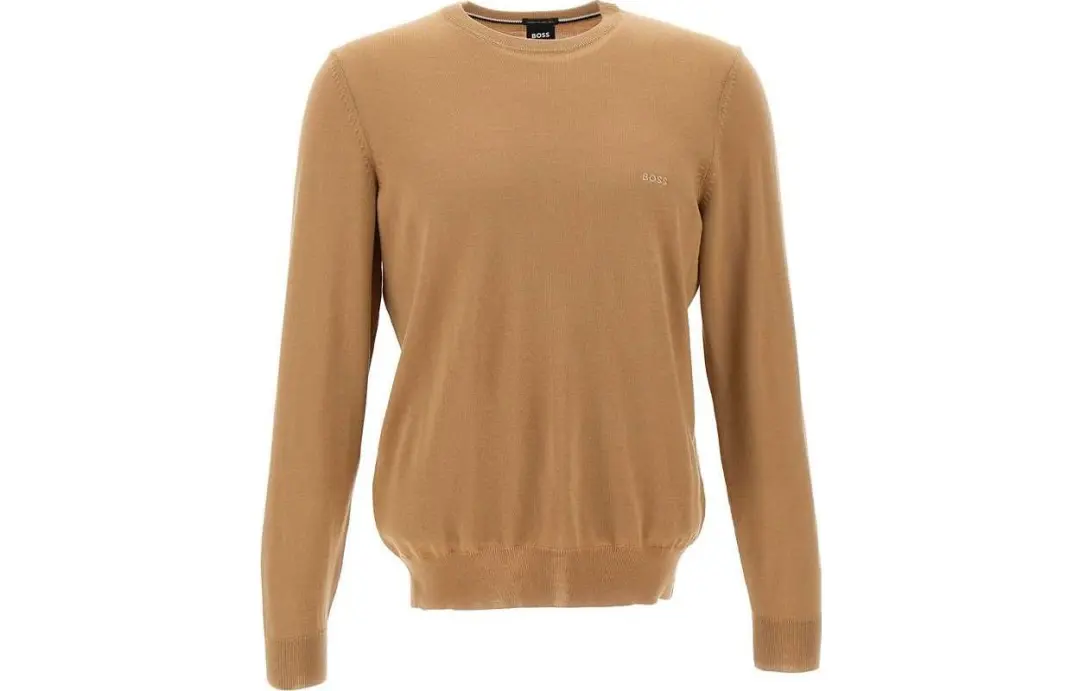 HUGO BOSS Logo Embroidered Knit Sweater