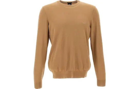 HUGO BOSS Logo Embroidered Knit Sweater