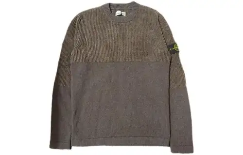 STONE ISLAND Sweaters Unisex Umber Crew Neck Moderate Other