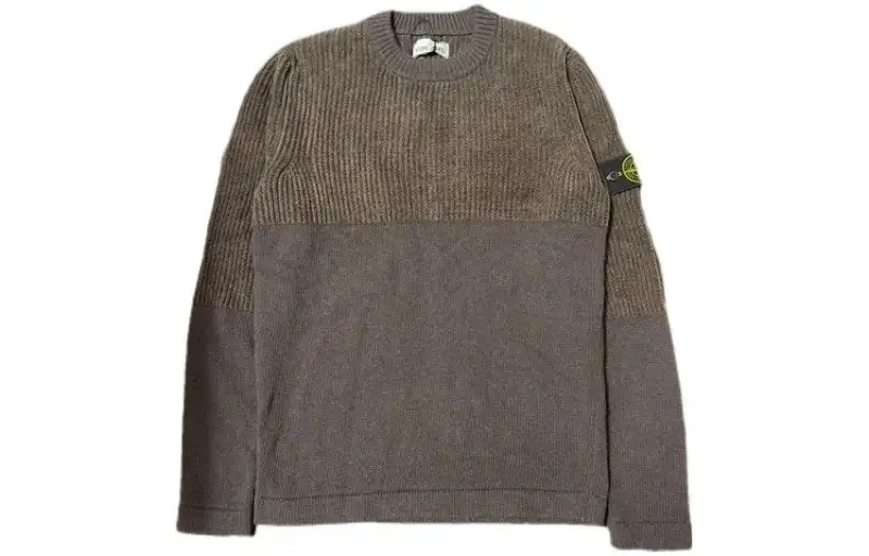 STONE ISLAND Sweaters Unisex Umber Crew Neck Moderate Other