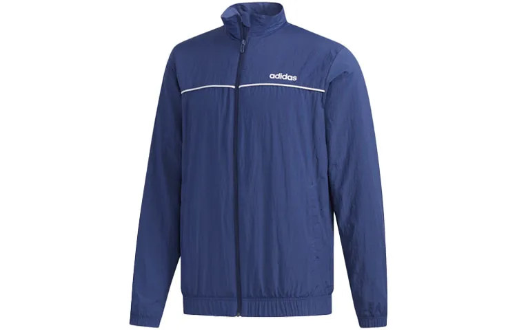 Adidas Jackets Men's Tech Blue Stand Collar Moderate Other