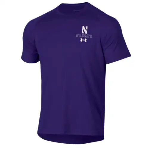 Under Armour TechCollegiate T Shirt Men's Purple