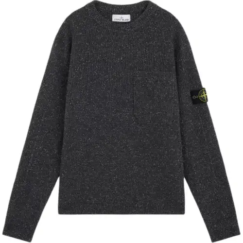 STONE ISLAND Logo Patch Crewneck Sweater