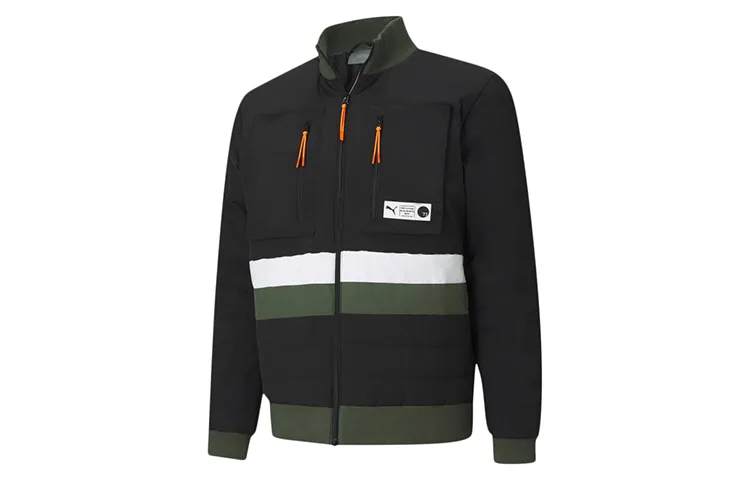 PUMA Parquet Jackets Men's Black Stand Collar Moderate Other