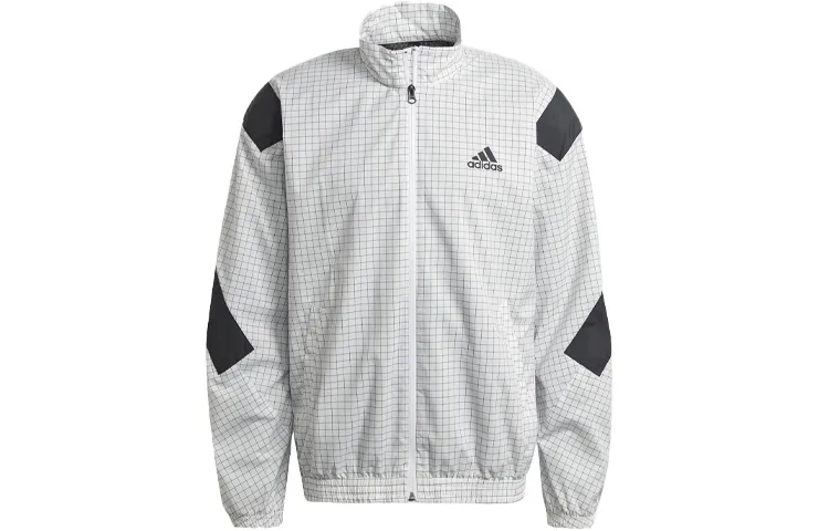 Adidas Jackets Men's White Stand Collar Moderate Other
