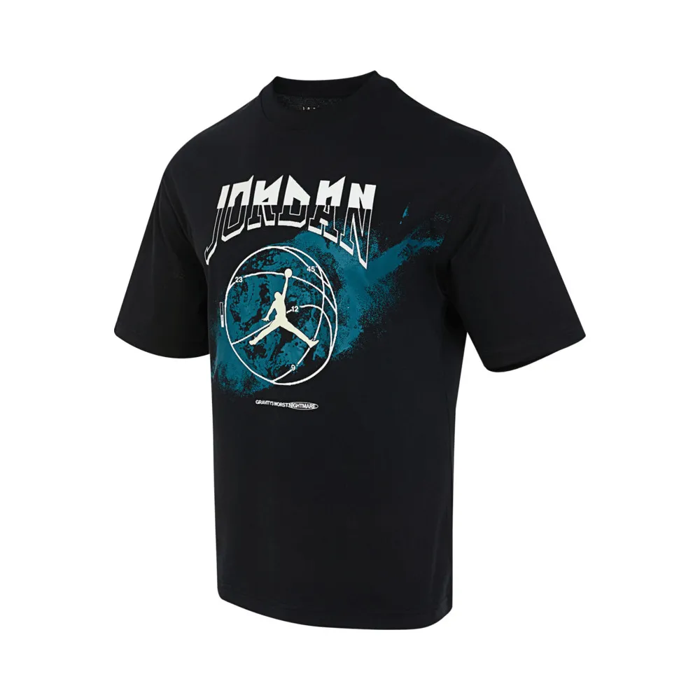 Jordan T-Shirts Men's Black Crew Neck Moderate