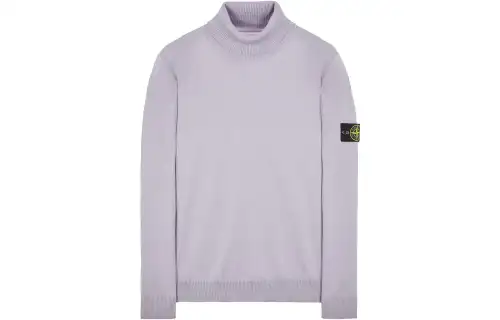 STONE ISLAND Sweaters Men's Purple Turtleneck Moderate Other