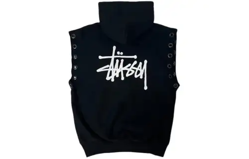 Stussy x Stussy logo-print sleeveless hoodie