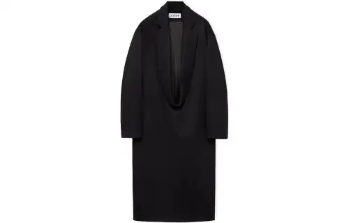 LOEWE Coats Men's Black Moderate