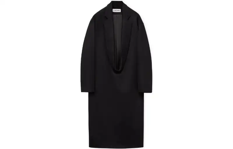 LOEWE Coats Men's Black Moderate