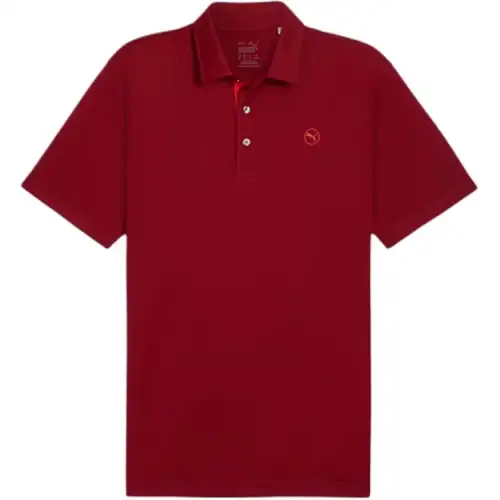 PUMA Pure Solid Polo Shirt Men's Red