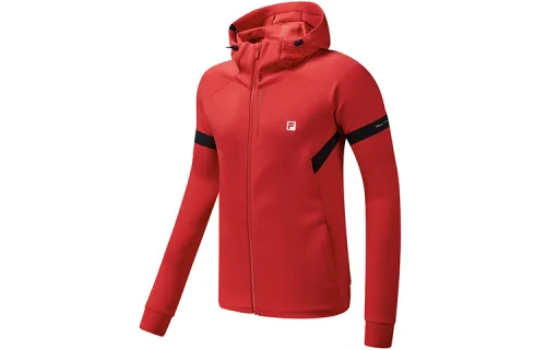 FILA Jackets Men's Red Hooded Moderate Other
