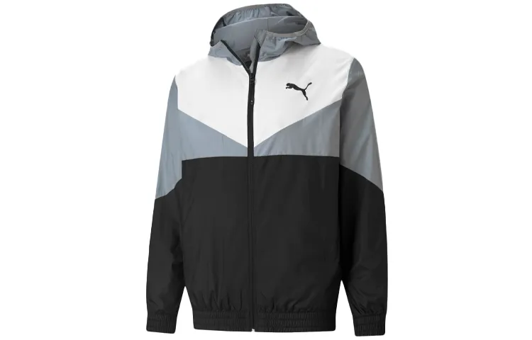 PUMA ESSENTIALS Jackets Men's Black Hooded Moderate Other