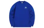 Li Ning Casual Sports Fleece Lined Pullover Sweatshirt Men's Cloisonne Blue