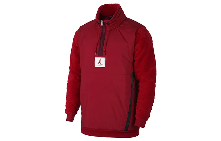 Jordan Jackets Men's Red Stand Collar Moderate Other