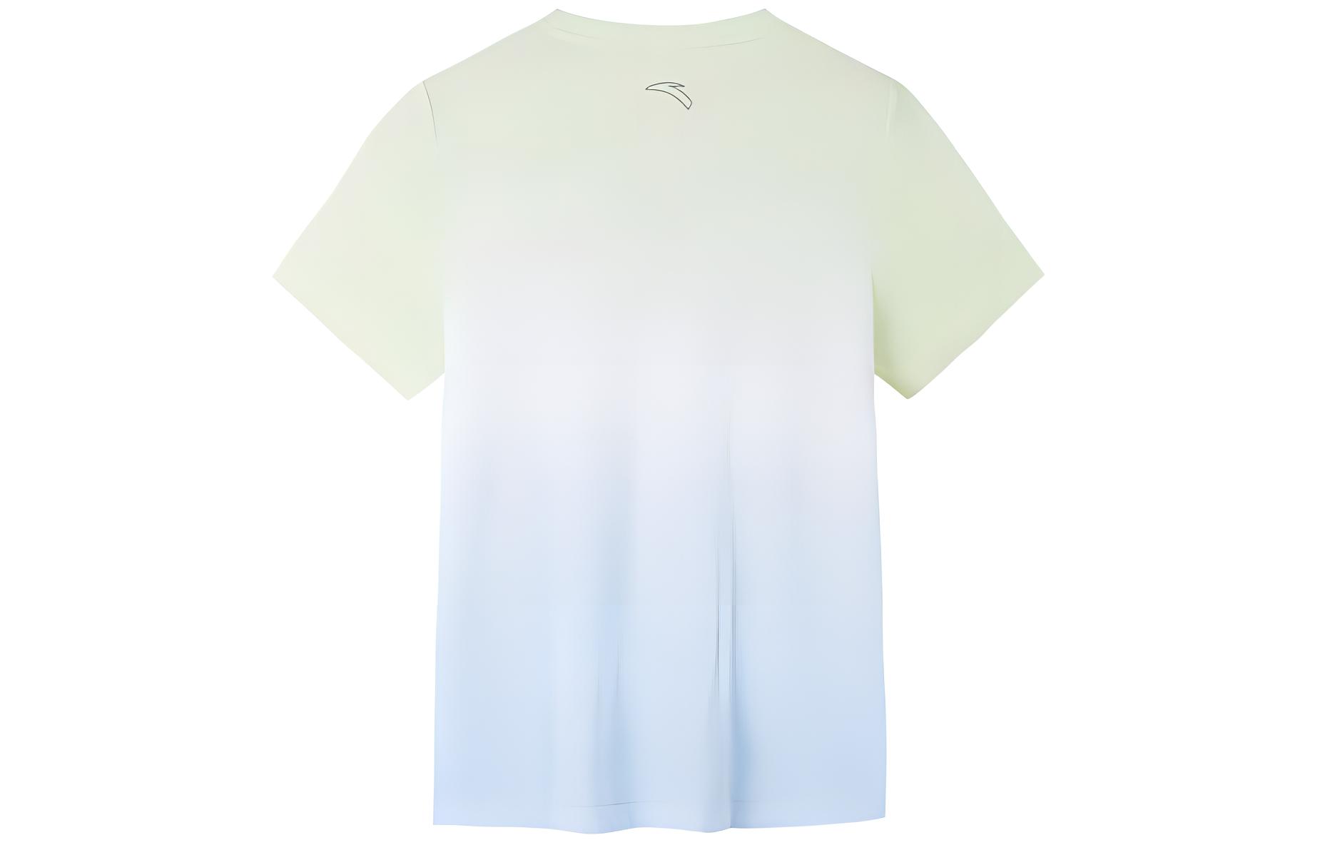 Anta Running Collection Running T Shirt Women’s Aqua Cloud Blue/All Over Print
