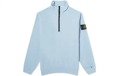 STONE ISLAND Half zip Cotton Sweatshirt