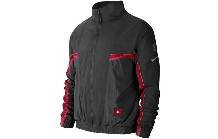 Nike Jackets Men's Black Stand Collar Moderate Other