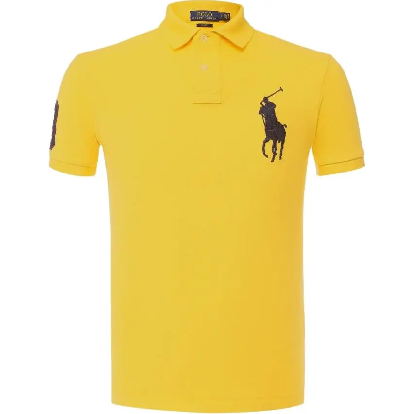 Polo Ralph Lauren Polo Shirt Custom Slim Fit Men's Yellow